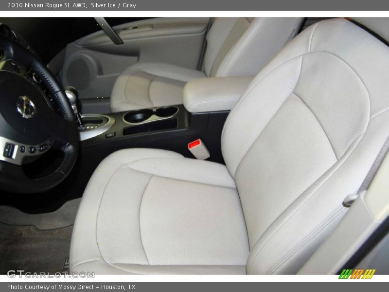 Silver Ice / Gray 2010 Nissan Rogue SL AWD