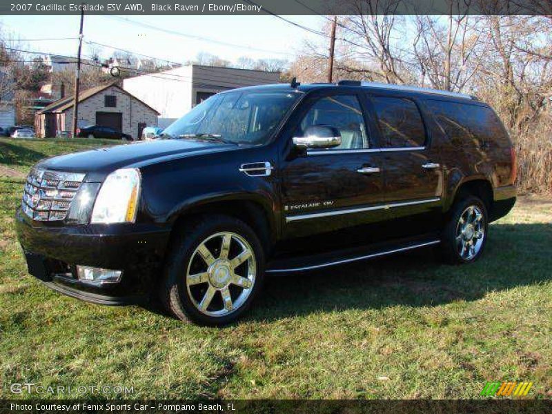 Black Raven / Ebony/Ebony 2007 Cadillac Escalade ESV AWD