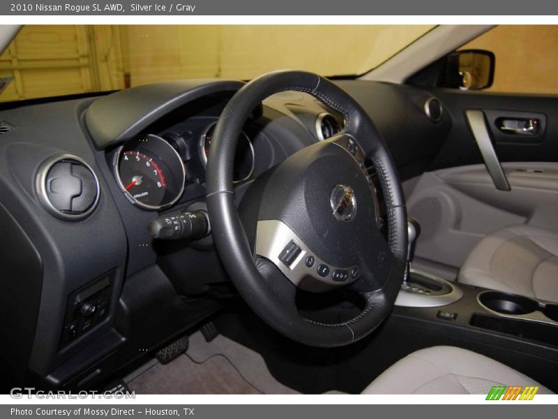 Silver Ice / Gray 2010 Nissan Rogue SL AWD