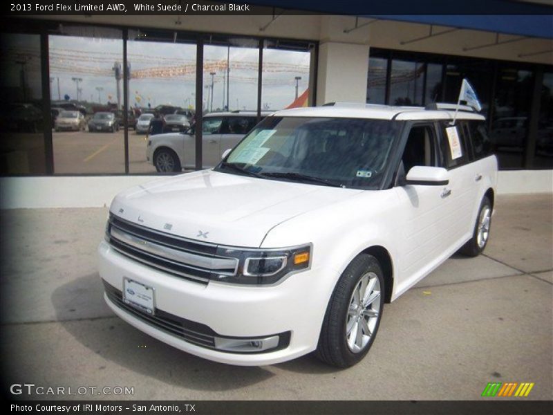 White Suede / Charcoal Black 2013 Ford Flex Limited AWD