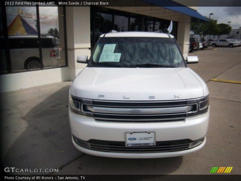 White Suede / Charcoal Black 2013 Ford Flex Limited AWD
