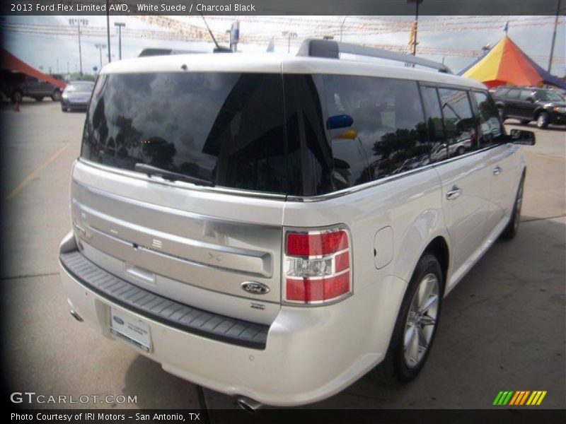 White Suede / Charcoal Black 2013 Ford Flex Limited AWD