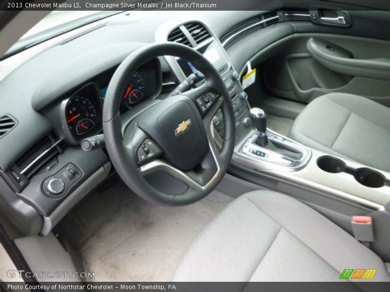 Champagne Silver Metallic / Jet Black/Titanium 2013 Chevrolet Malibu LS