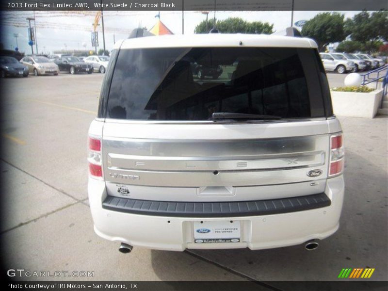 White Suede / Charcoal Black 2013 Ford Flex Limited AWD