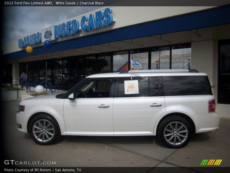 White Suede / Charcoal Black 2013 Ford Flex Limited AWD