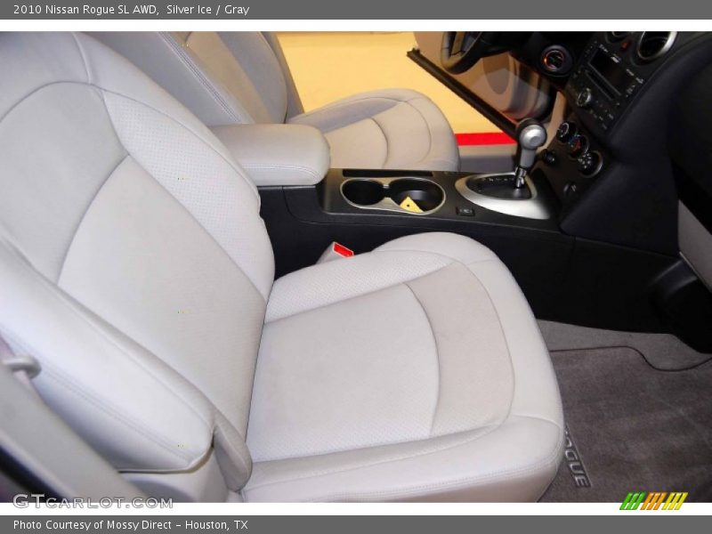 Silver Ice / Gray 2010 Nissan Rogue SL AWD