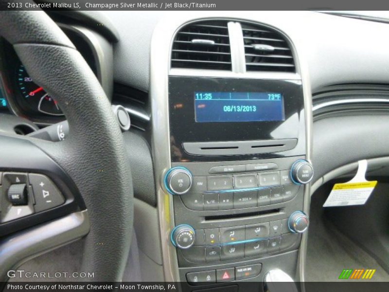 Champagne Silver Metallic / Jet Black/Titanium 2013 Chevrolet Malibu LS