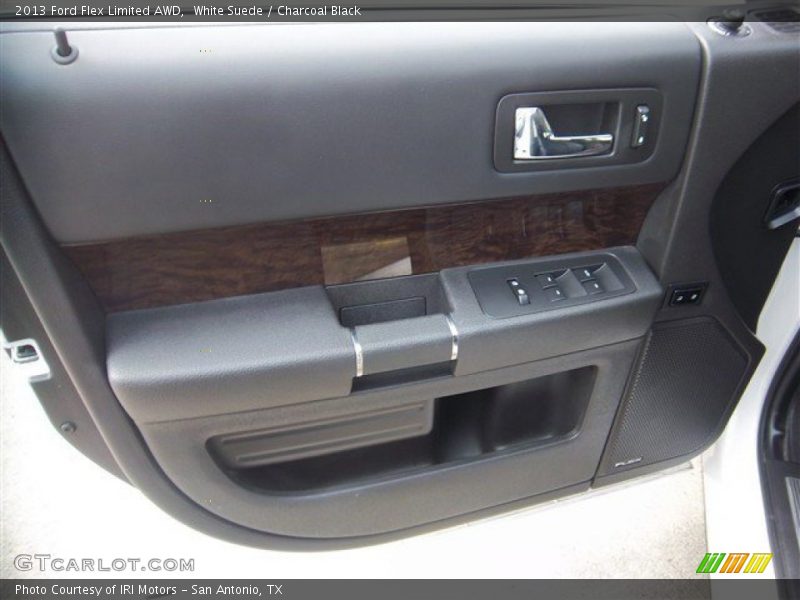 White Suede / Charcoal Black 2013 Ford Flex Limited AWD