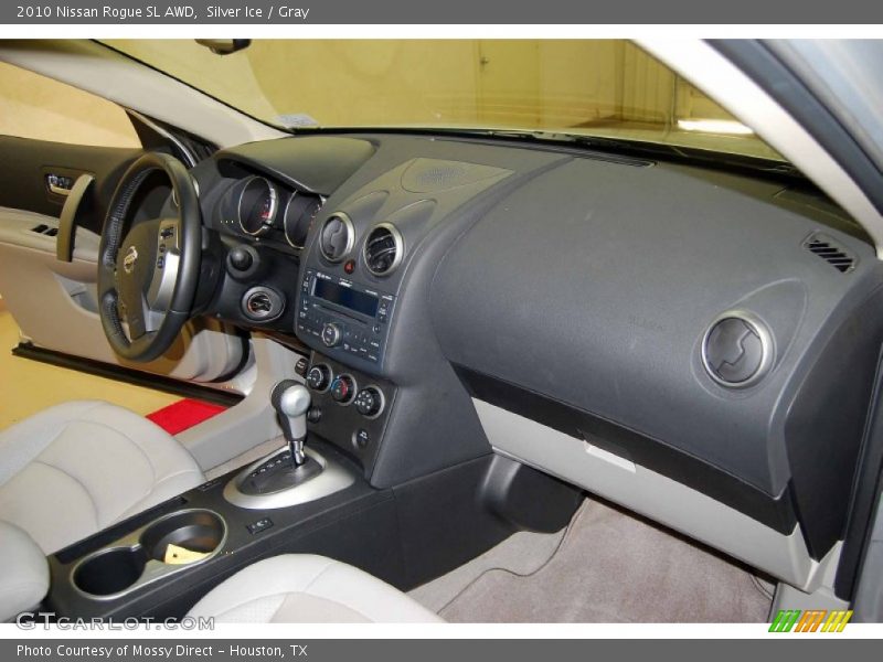Silver Ice / Gray 2010 Nissan Rogue SL AWD