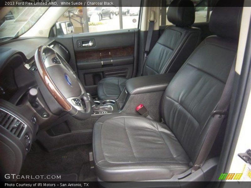 White Suede / Charcoal Black 2013 Ford Flex Limited AWD
