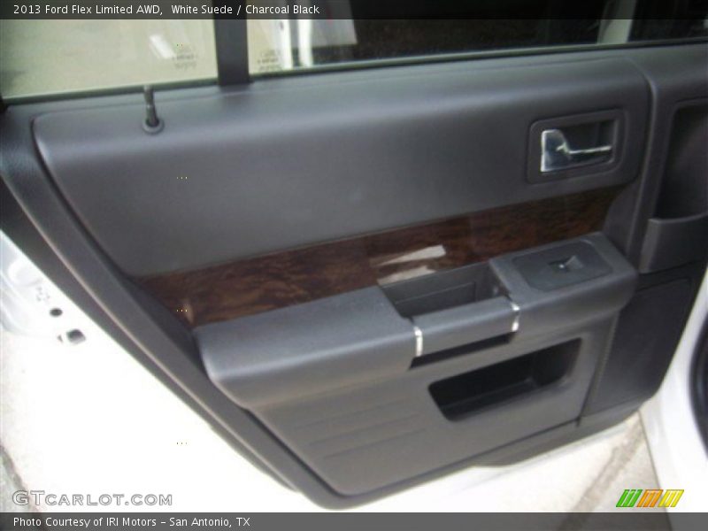 White Suede / Charcoal Black 2013 Ford Flex Limited AWD