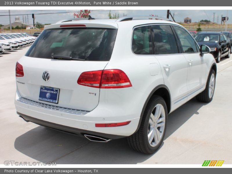 Pure White / Saddle Brown 2013 Volkswagen Touareg TDI Executive 4XMotion