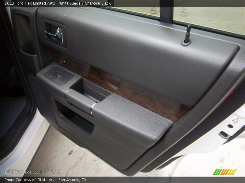 White Suede / Charcoal Black 2013 Ford Flex Limited AWD