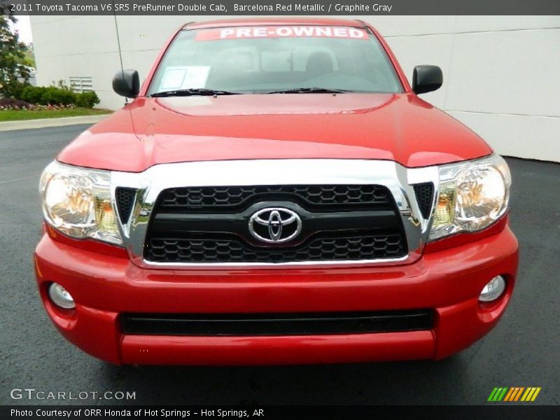 Barcelona Red Metallic / Graphite Gray 2011 Toyota Tacoma V6 SR5 PreRunner Double Cab