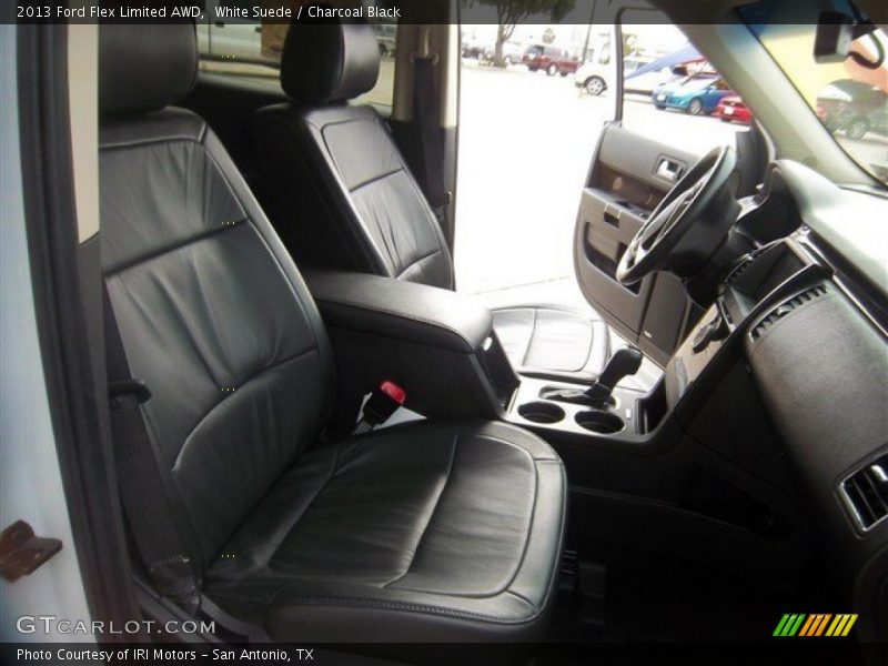 White Suede / Charcoal Black 2013 Ford Flex Limited AWD