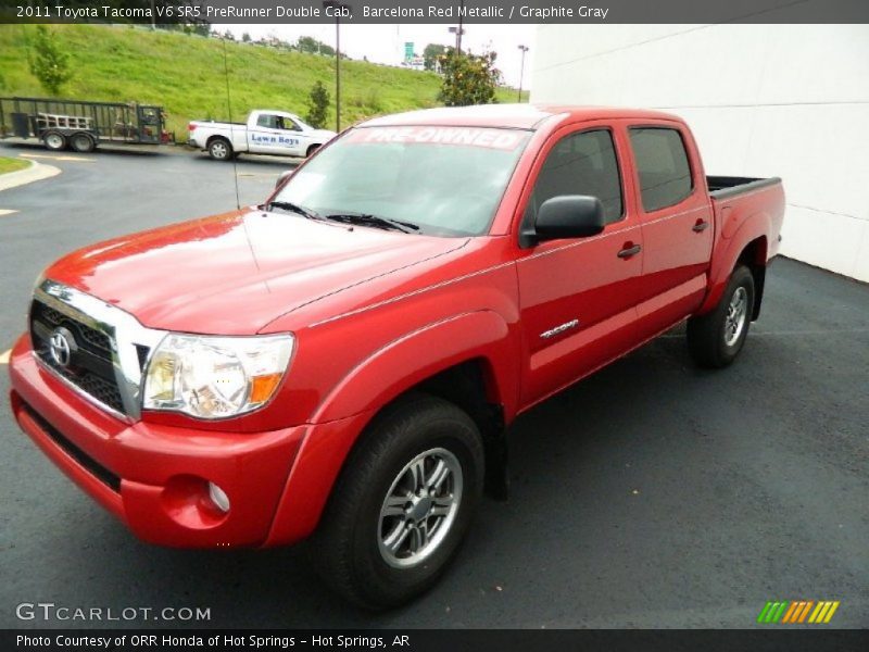 Barcelona Red Metallic / Graphite Gray 2011 Toyota Tacoma V6 SR5 PreRunner Double Cab