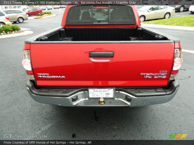 Barcelona Red Metallic / Graphite Gray 2011 Toyota Tacoma V6 SR5 PreRunner Double Cab