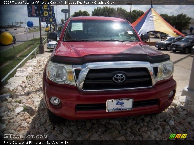 Impulse Red Pearl / Graphite Gray 2007 Toyota Tacoma V6 Access Cab 4x4