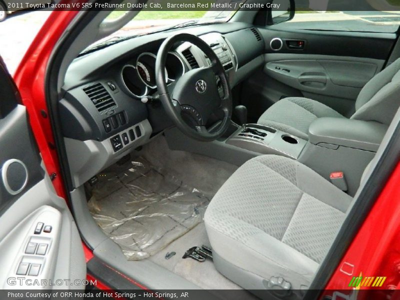 Barcelona Red Metallic / Graphite Gray 2011 Toyota Tacoma V6 SR5 PreRunner Double Cab