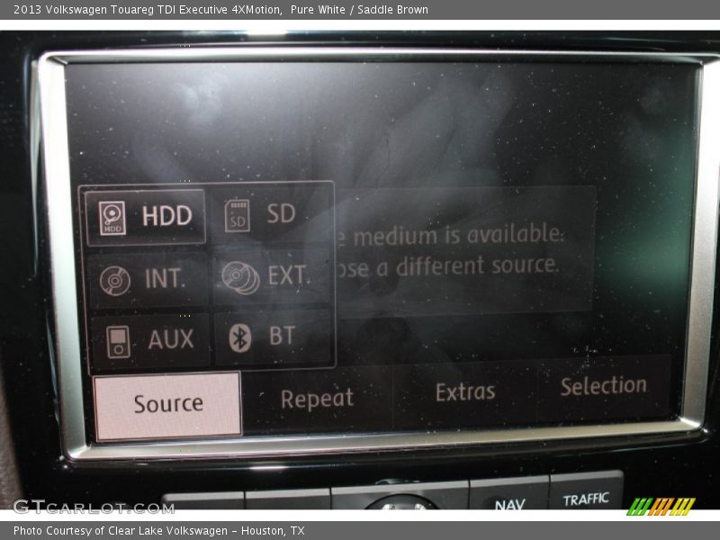 Pure White / Saddle Brown 2013 Volkswagen Touareg TDI Executive 4XMotion