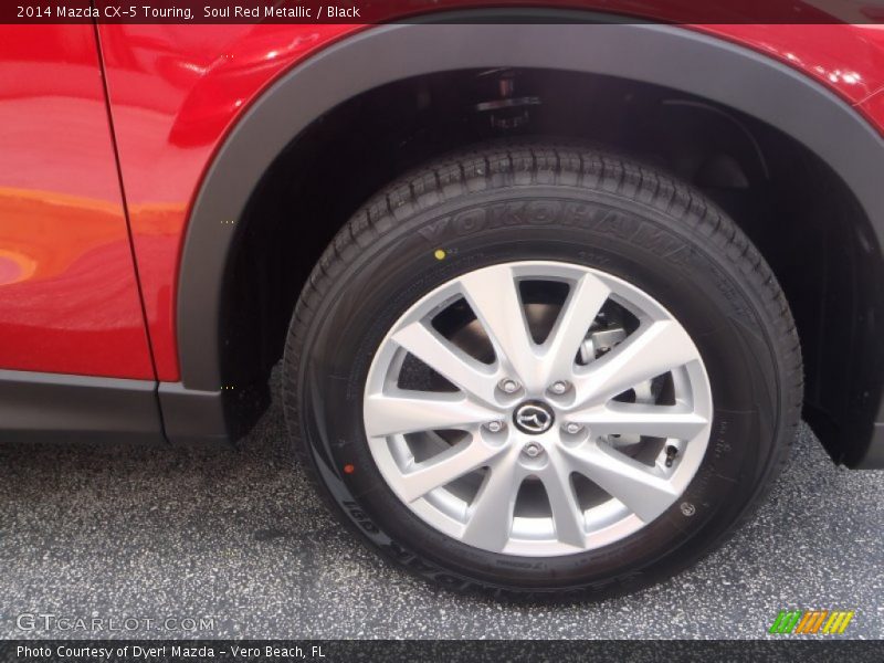 Soul Red Metallic / Black 2014 Mazda CX-5 Touring