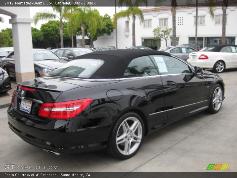 Black / Black 2012 Mercedes-Benz E 550 Cabriolet