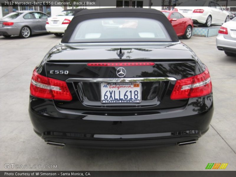 Black / Black 2012 Mercedes-Benz E 550 Cabriolet