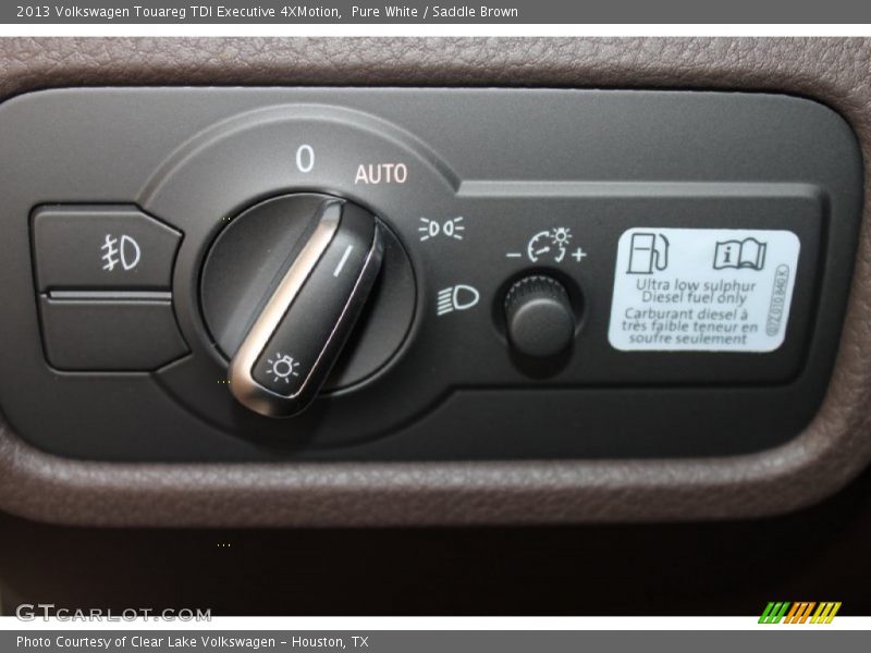 Controls of 2013 Touareg TDI Executive 4XMotion