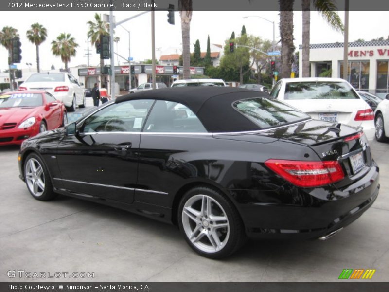 Black / Black 2012 Mercedes-Benz E 550 Cabriolet