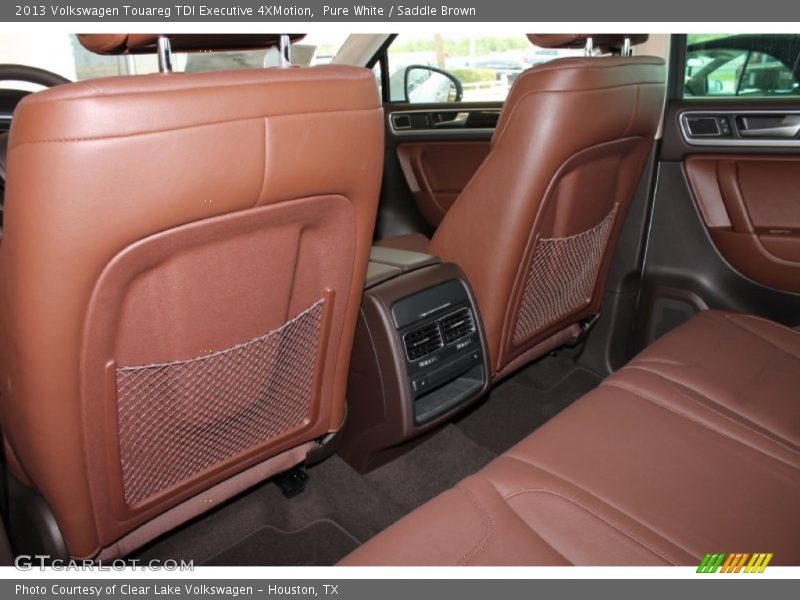Pure White / Saddle Brown 2013 Volkswagen Touareg TDI Executive 4XMotion