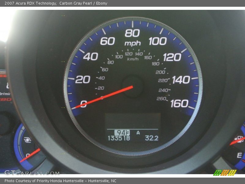 Carbon Gray Pearl / Ebony 2007 Acura RDX Technology