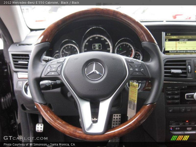 Black / Black 2012 Mercedes-Benz E 550 Cabriolet