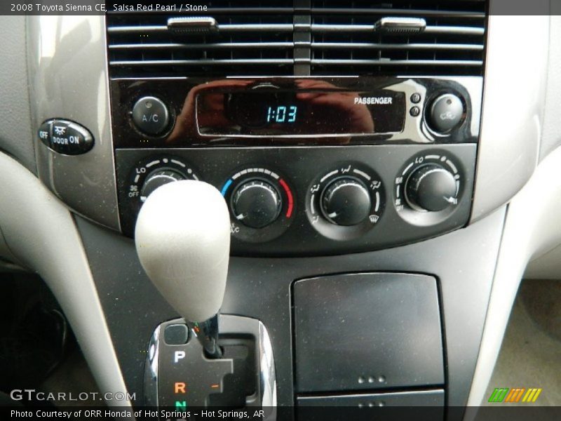 Controls of 2008 Sienna CE