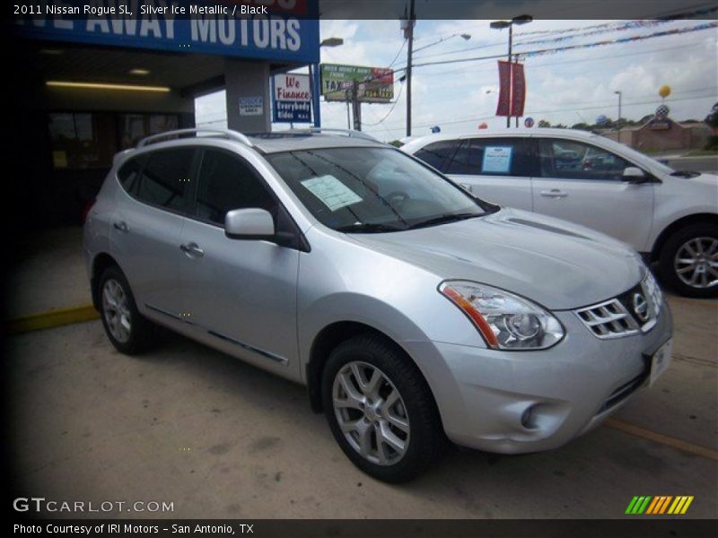 Silver Ice Metallic / Black 2011 Nissan Rogue SL