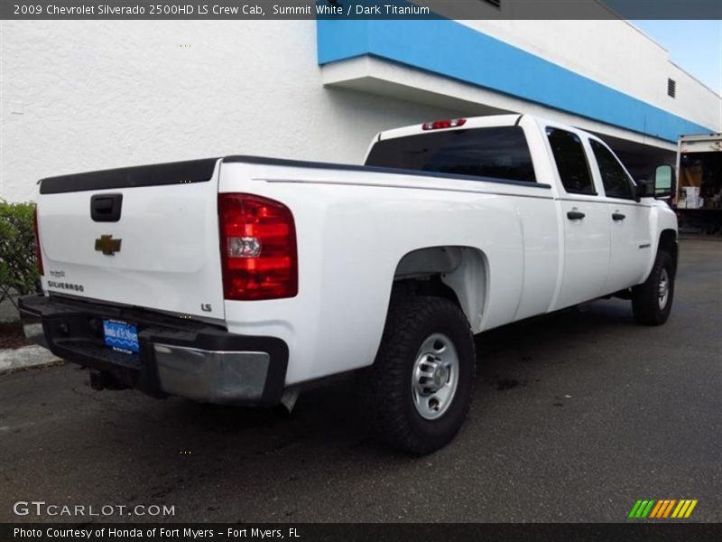 Summit White / Dark Titanium 2009 Chevrolet Silverado 2500HD LS Crew Cab