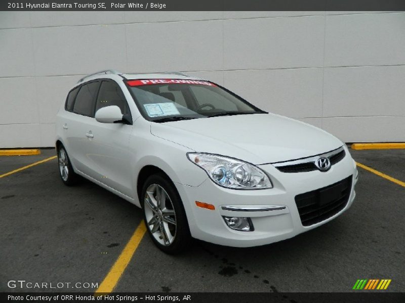 Polar White / Beige 2011 Hyundai Elantra Touring SE