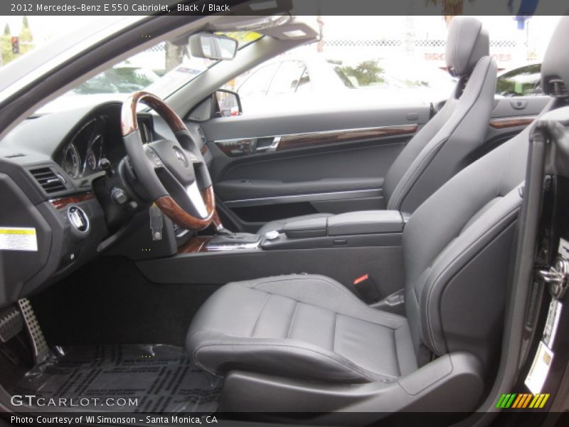 Black / Black 2012 Mercedes-Benz E 550 Cabriolet