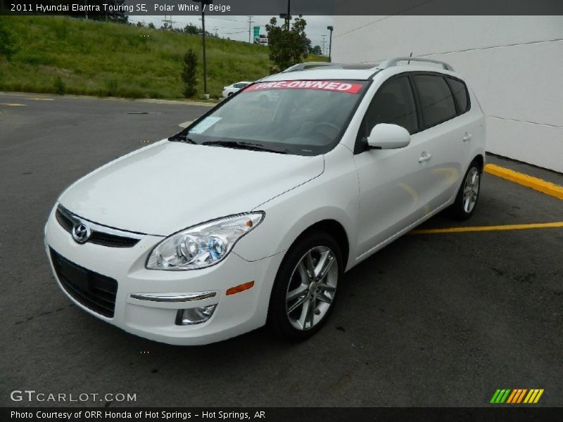 Polar White / Beige 2011 Hyundai Elantra Touring SE