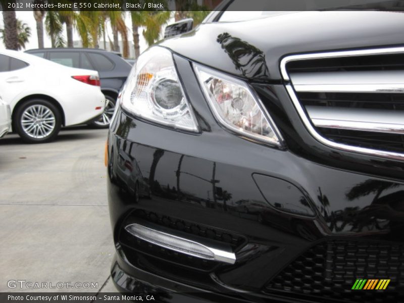 Black / Black 2012 Mercedes-Benz E 550 Cabriolet