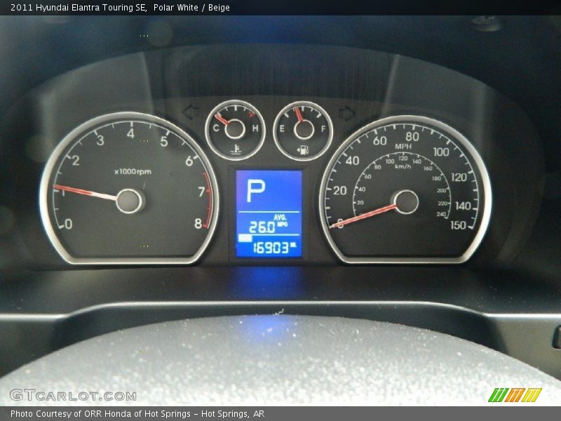 Polar White / Beige 2011 Hyundai Elantra Touring SE