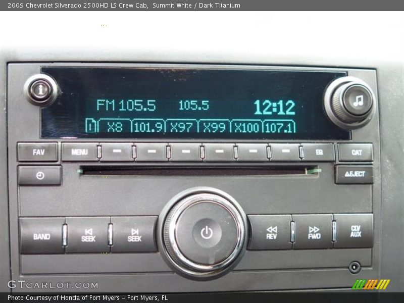 Audio System of 2009 Silverado 2500HD LS Crew Cab