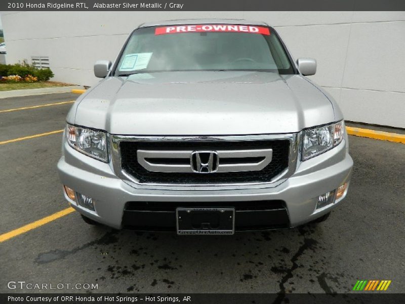 Alabaster Silver Metallic / Gray 2010 Honda Ridgeline RTL