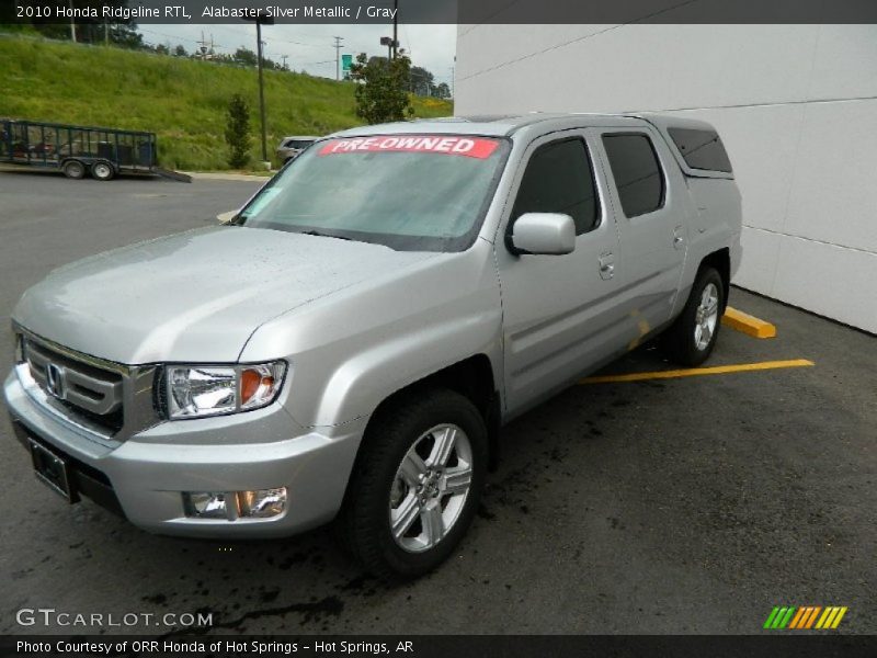 Alabaster Silver Metallic / Gray 2010 Honda Ridgeline RTL