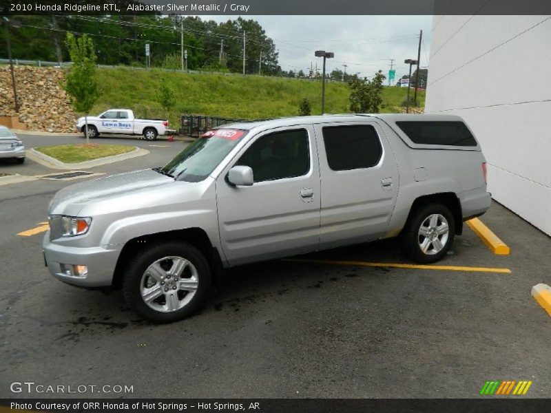 Alabaster Silver Metallic / Gray 2010 Honda Ridgeline RTL