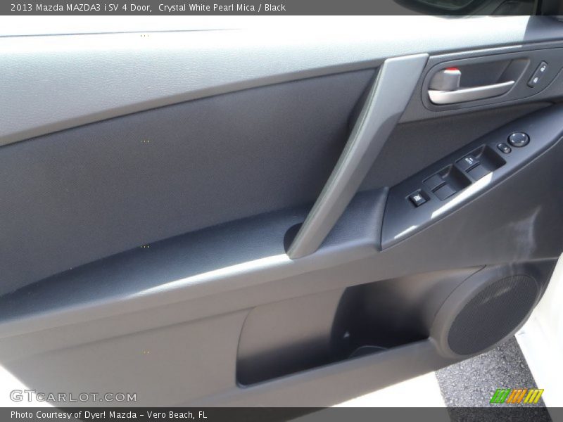 Crystal White Pearl Mica / Black 2013 Mazda MAZDA3 i SV 4 Door