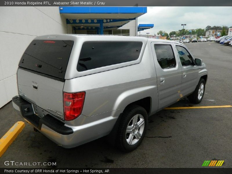 Alabaster Silver Metallic / Gray 2010 Honda Ridgeline RTL