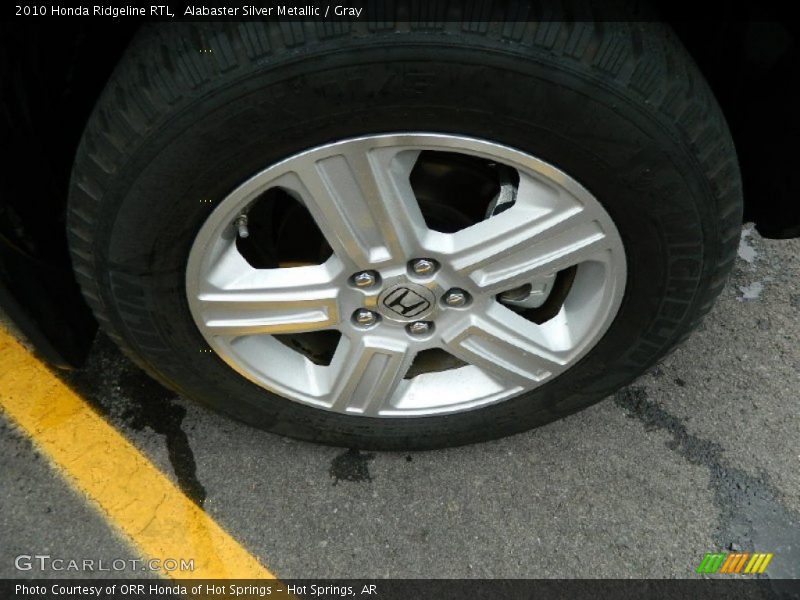 Alabaster Silver Metallic / Gray 2010 Honda Ridgeline RTL