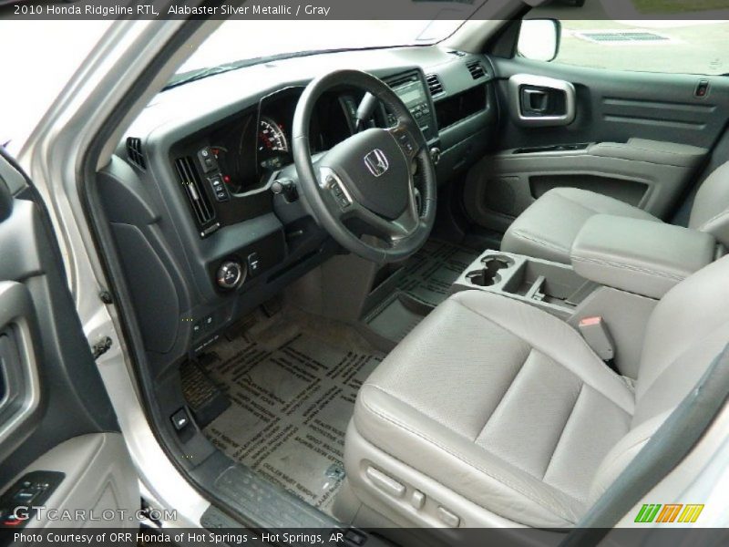 Alabaster Silver Metallic / Gray 2010 Honda Ridgeline RTL