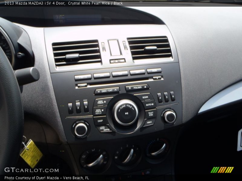 Crystal White Pearl Mica / Black 2013 Mazda MAZDA3 i SV 4 Door