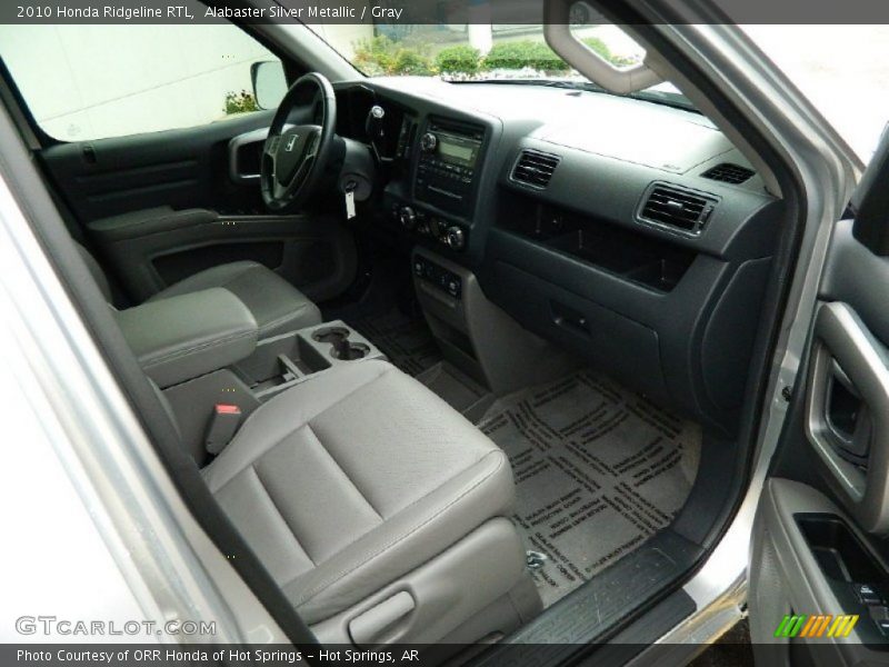 Alabaster Silver Metallic / Gray 2010 Honda Ridgeline RTL